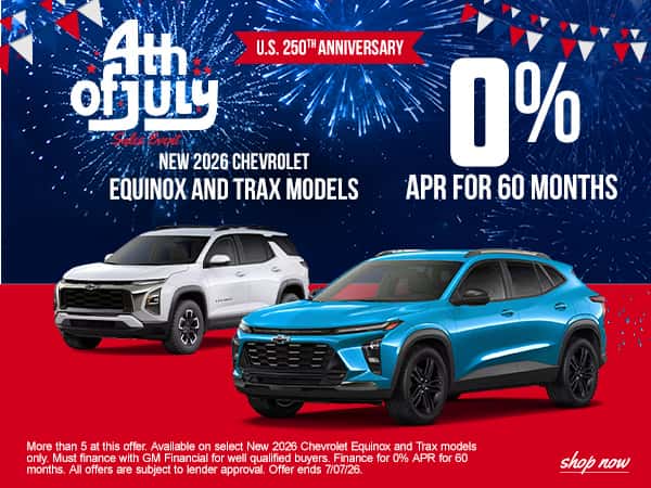 New 2026 Chevrolet Equinox and Trax Models