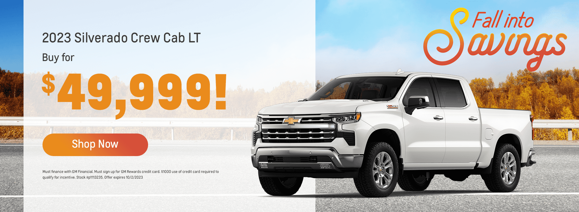 2023 Silverado Crew Cab LT:Buy for $49,999!