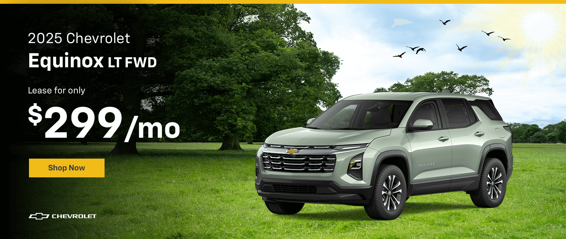 2025 Equinox LT FWD Lease for only $299 per month!