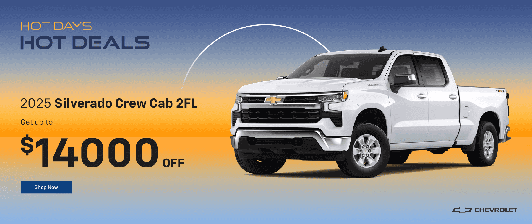 New 2025 Silverado 2FL Crew Cab Get up to $14000 Off