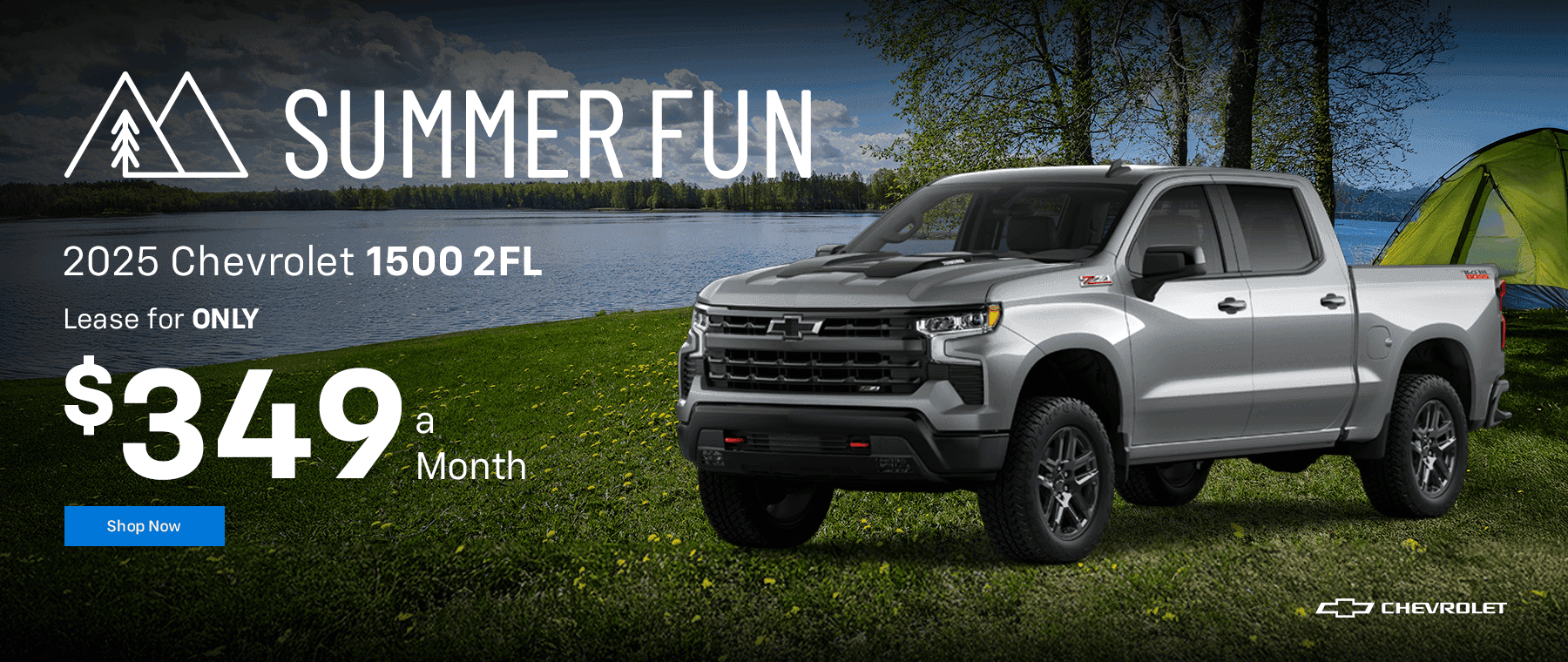 2025 Silverado 1500 2FL for $349 a month! Lease for $349 a month!
