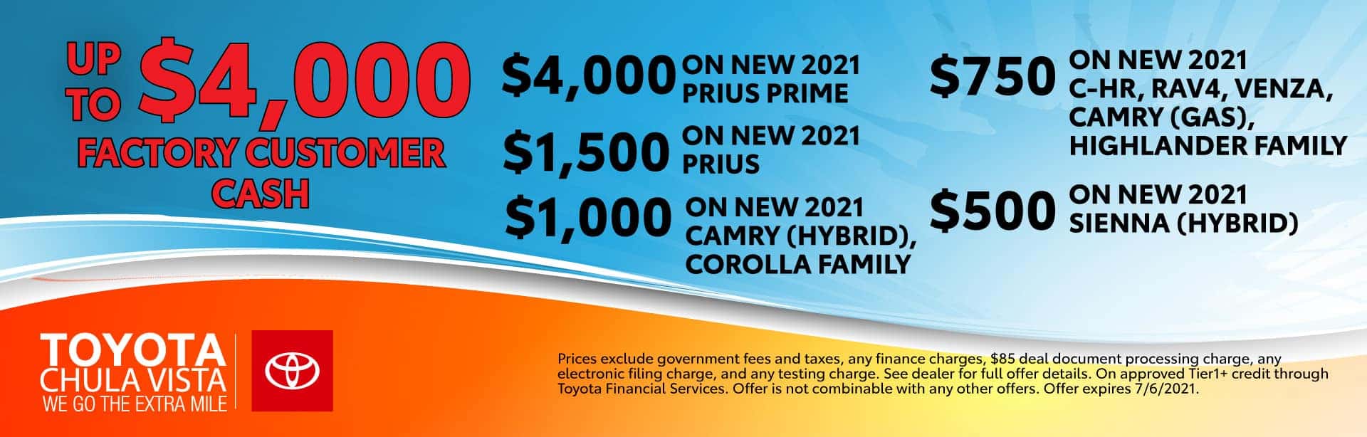 New Toyota Specials in Chula Vista Toyota Cars