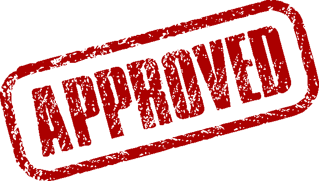 Red "Approved" Stamp