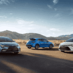 A trio of Toyota Corollas, reliable Toyota pre-owned cars