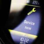 Dashboard Displaying Service Warning
