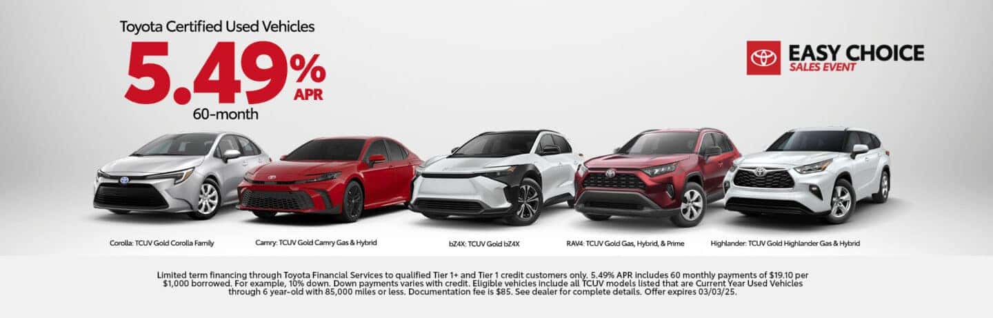 Toyota Specials in Chula Vista | Toyota Lease | Toyota Cars