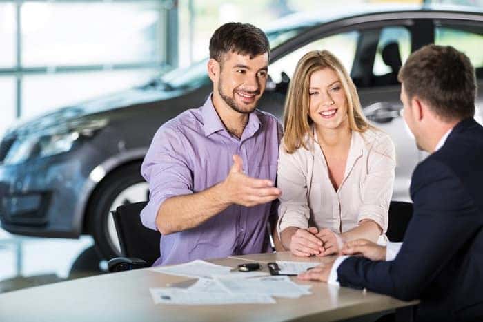 discussing used car financing 