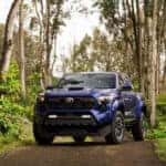 2025 Toyota Tacoma parked in forest