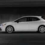 2026 Toyota Corolla Hatchback side view indoors