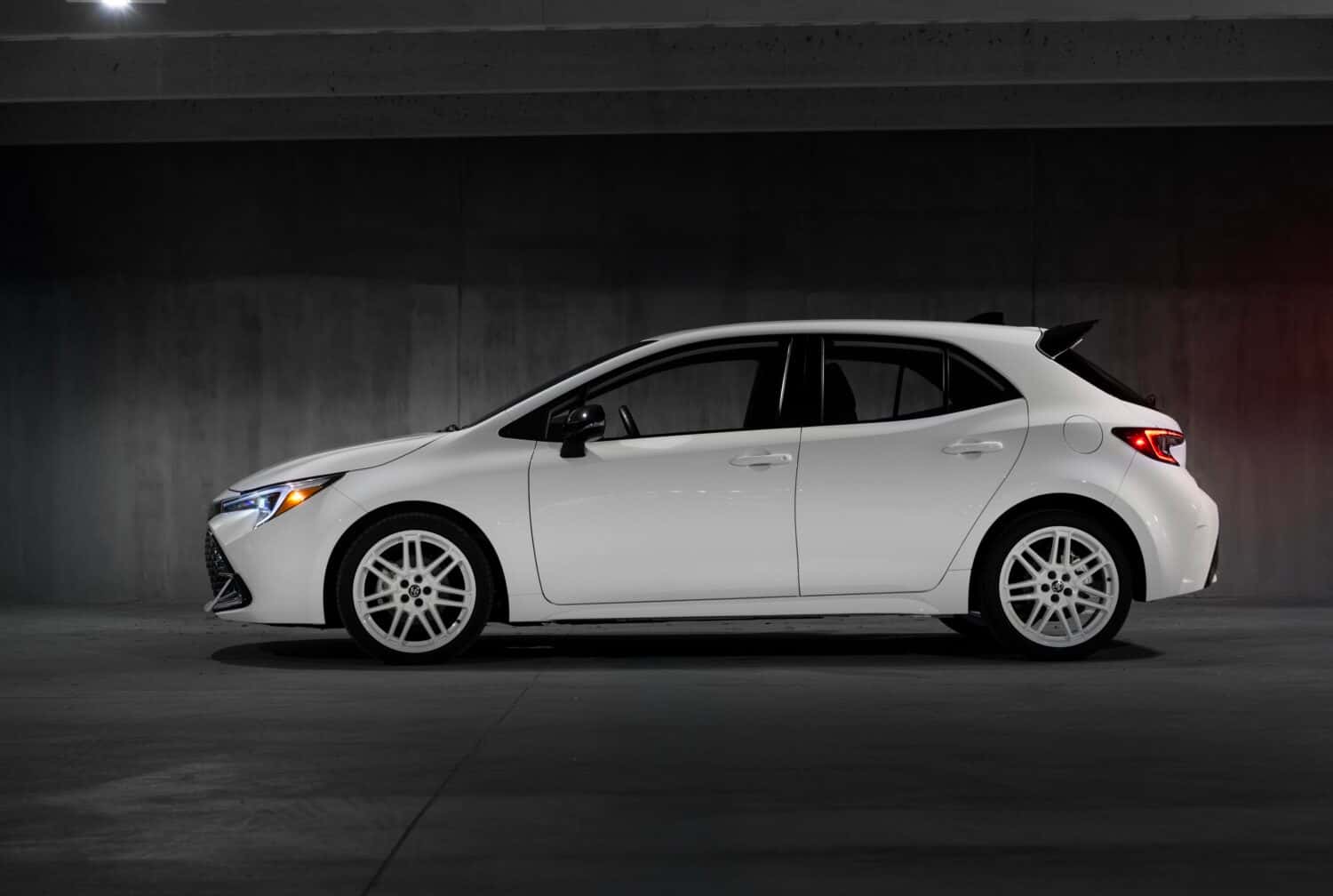 2026 Toyota Corolla Hatchback side view indoors