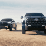 2026 Toyota Tundra trucks in the desert