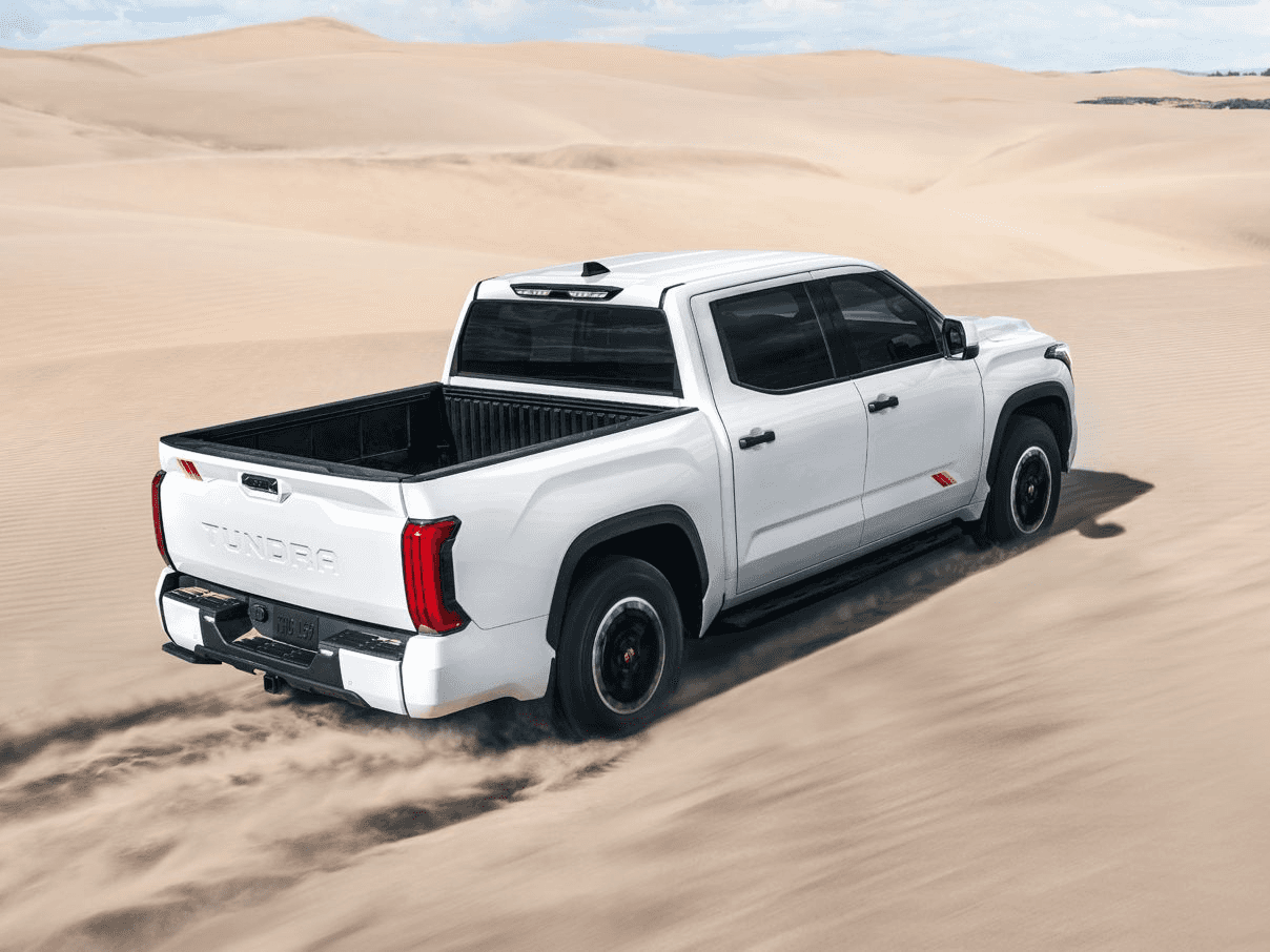 Toyota Tundra driving in the sand