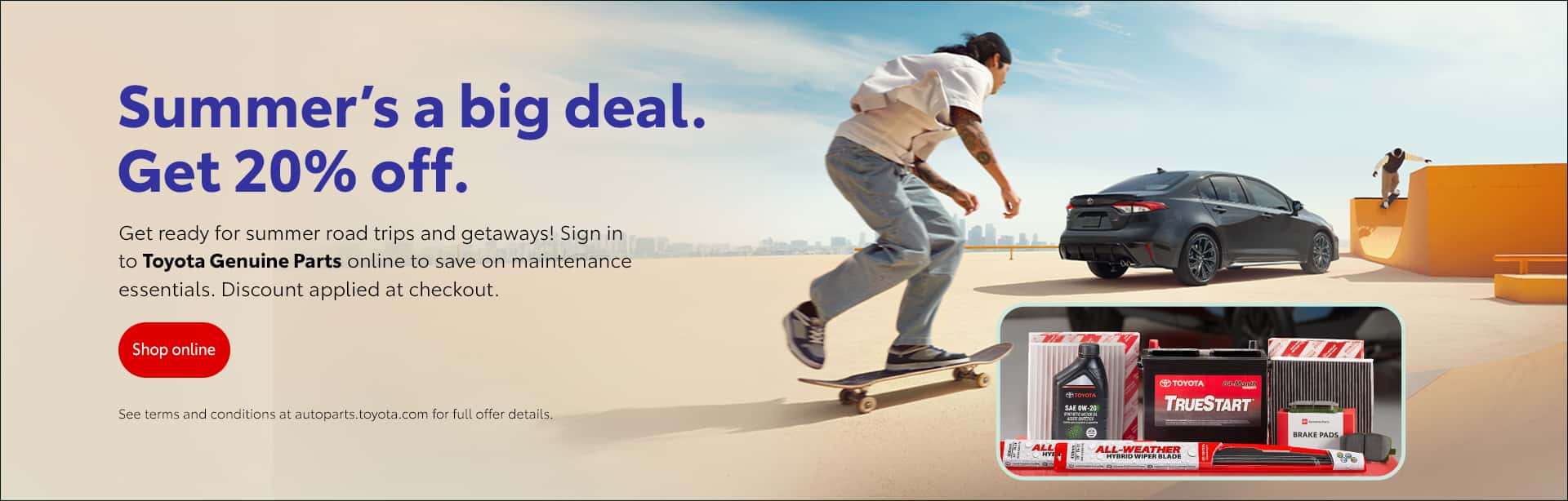 Summers a big deal. Get 20% Off