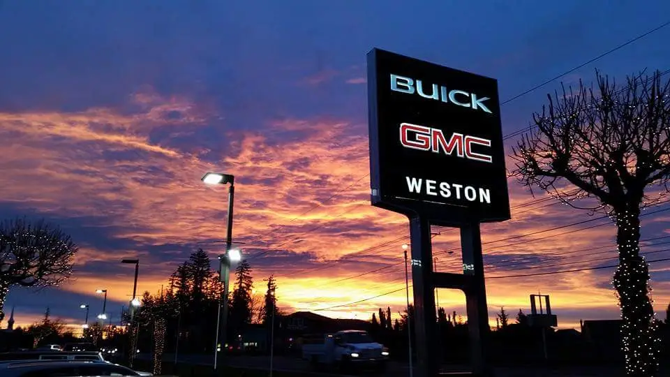 An exterior shot of a Buick GMC dealership.