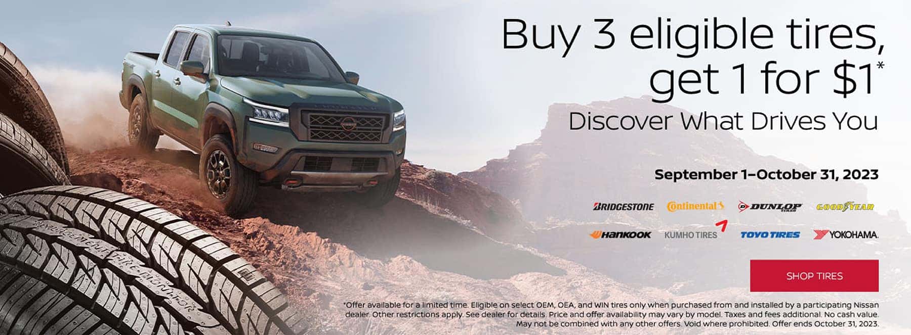Nissan Tire Offer_Homepage Banner